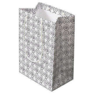 Double Spiral Celtic Pattern Medium Gift Bag