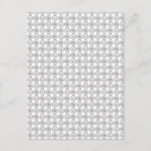 Double Spiral Celtic Pattern Postcard