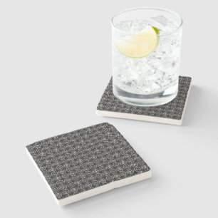 Double Spiral Celtic Pattern Stone Coaster