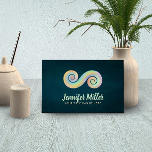 Double Spiral Symbol of Balance - Gentle Pastels Business Card
