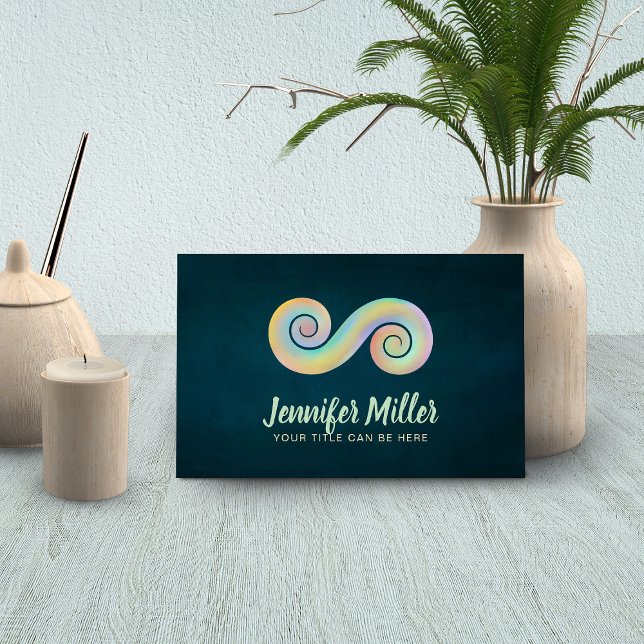 Double Spiral Symbol of Balance - Gentle Pastels Business Card (Creator Uploaded)