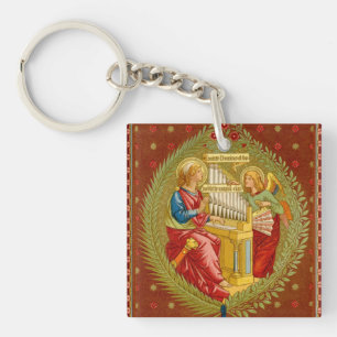 Double St. Cecilia of Rome (SNV 36) Key Ring