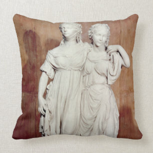 Double statue of the Princesses Louise (1776-1810) Cushion
