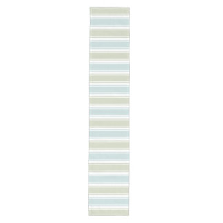 Double Striped Seafoam & Lt. Turquoise Medium Table Runner