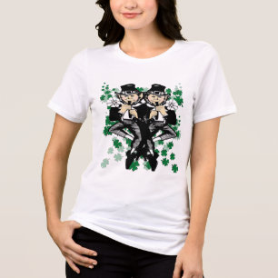 Double The Luck Leprechaun Tri-Blend Shirt