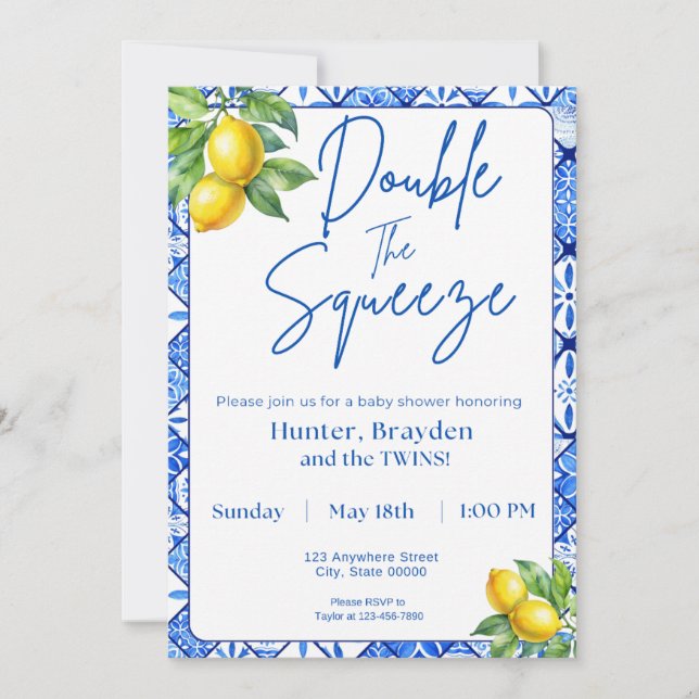 Double The Squeeze Invitation (Front)