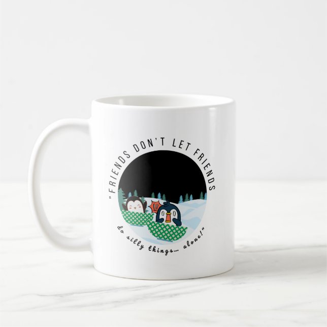 “Double the trouble, twice the fun.” Coffee Mug (Left)