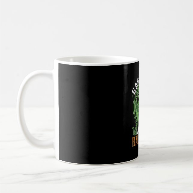 Double Toil Trouble Witch Pumpkin Halloween Cobweb Coffee Mug (Left)