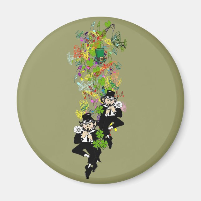 Double Trouble Lucky Irish Twins Magnet (Front)