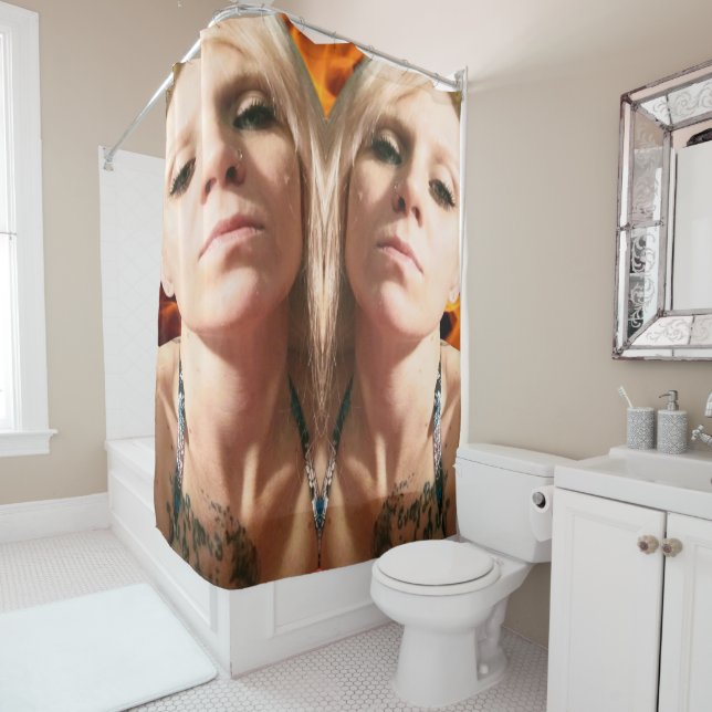 Double Trouble Shower Curtain (In Situ)