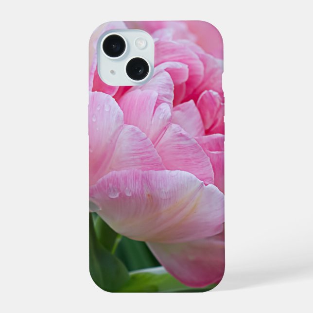 Double Tulips iPhone 15 Case (Back)
