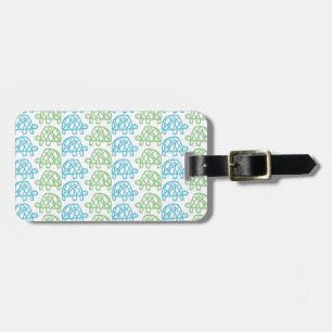 Double turtles luggage tag