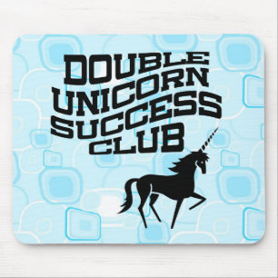 Double Unicorn Success Club Mousepad