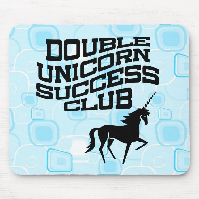 Double Unicorn Success Club Mousepad (Front)