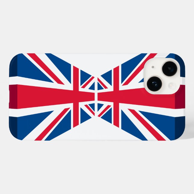 Double Union Jack, British flag in 3D Case-Mate iPhone Case (Back (Horizontal))