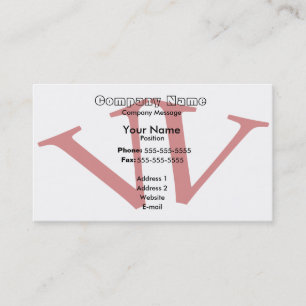 Double V Business Card