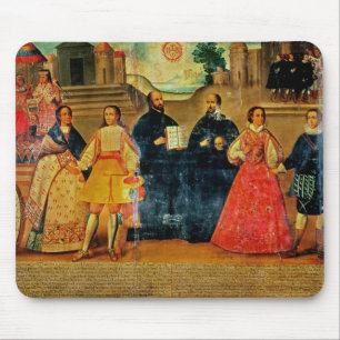 Double wedding between two Inca women Mouse Pad