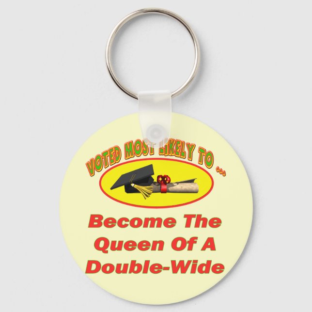 Double-Wide Queen Key Ring (Front)