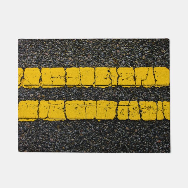 Double Yellow Line Doormat (Front)