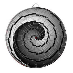 Double Yin Yang Spiral by Kenneth Yoncich Dartboard