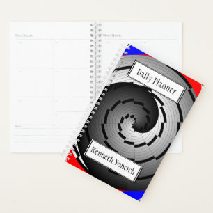 Double Yin Yang Spiral by Kenneth Yoncich Planner