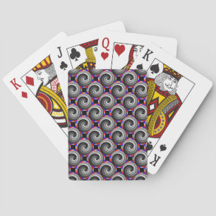 Double Yin Yang Spiral by Kenneth Yoncich Playing Cards