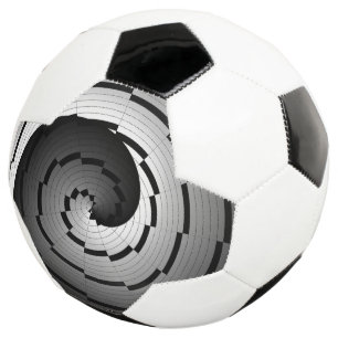 Double Yin Yang Spiral Soccer Ball