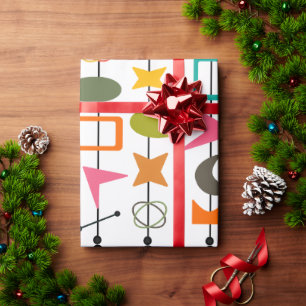 Doubled Mid-Century Modern Skewers  Wrapping Paper