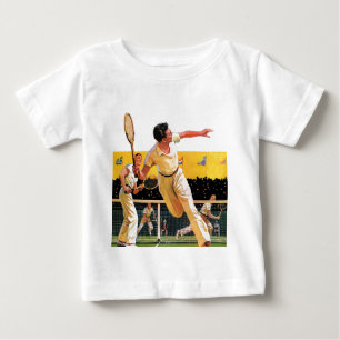 Doubles Tennis Match Baby T-Shirt