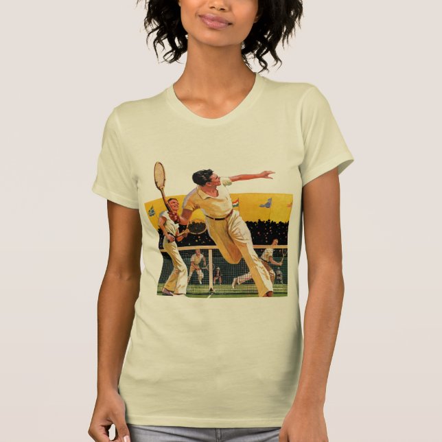 Doubles Tennis Match T-Shirt (Front)