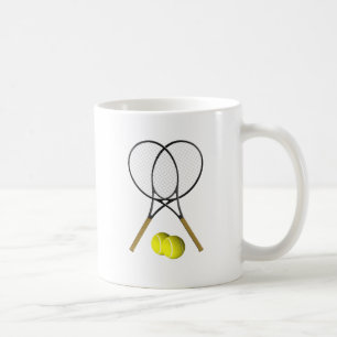 Doubles Tennis Sport Theme Coffee Mug