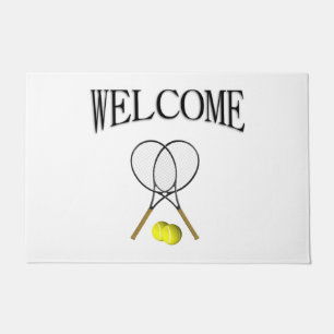 Doubles Tennis Sport Theme Doormat