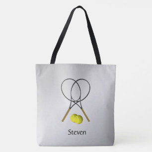 Doubles Tennis Sport Theme Personal   Tote Bag