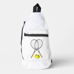 Doubles Tennis Sport Theme Sling Bag