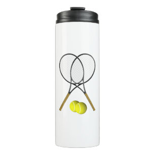 Doubles Tennis Sport Theme Thermal Tumbler