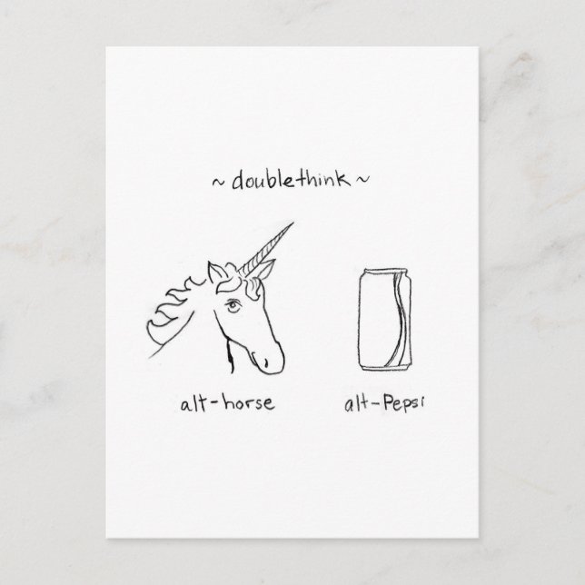 Doublethink Postcard (Front)