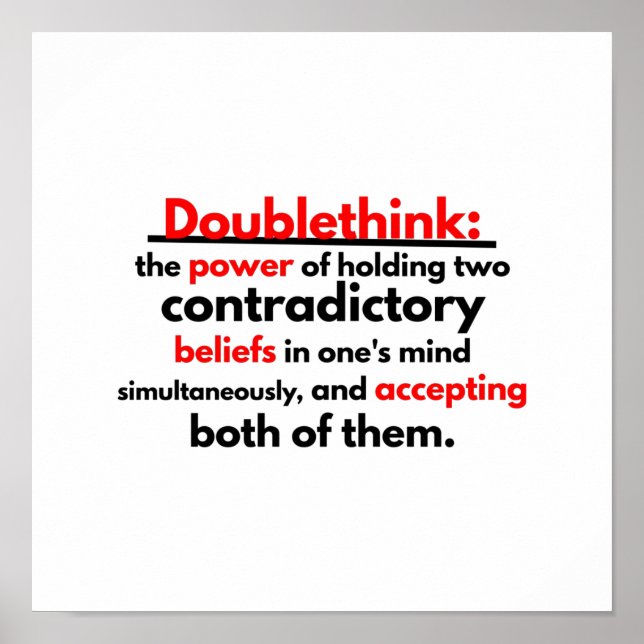 Doublethink Poster (Front)
