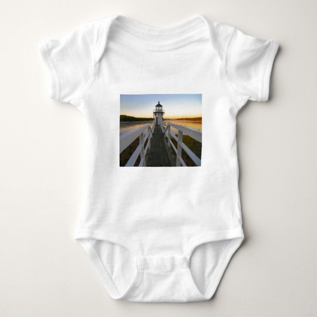 Doubling Point Light, Maine Baby Bodysuit (Front)