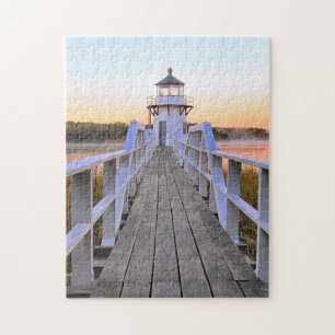 Doubling Point Lighthouse, Arrowsic Island, Maine Jigsaw Puzzle