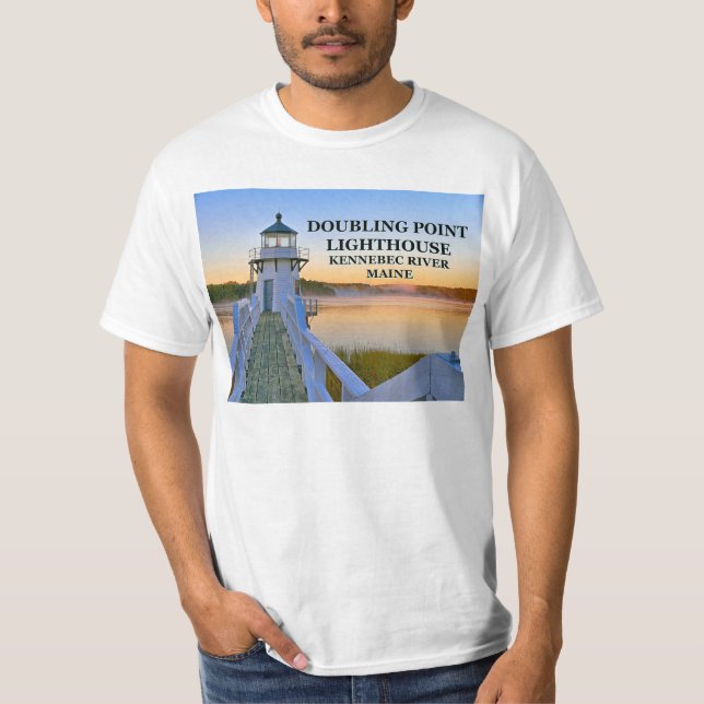Doubling Point Lighthouse, Maine T-Shirt (Front)