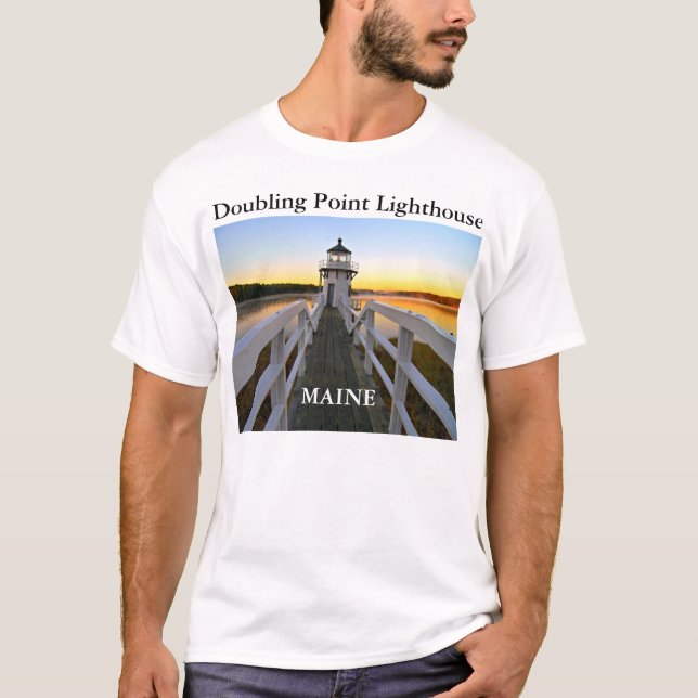 Doubling Point Lighthouse, Maine T-Shirt (Front)