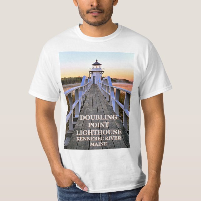 Doubling Point Lighthouse, Maine T-Shirt (Front)