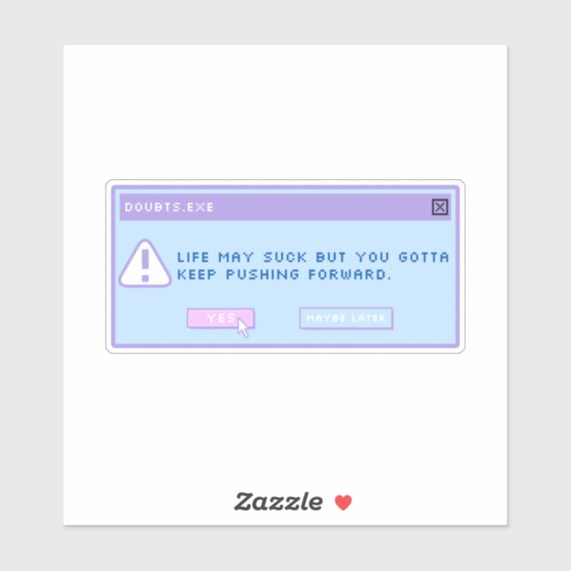 Doubt.exe pop up sticker (Sheet)