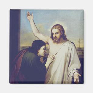 Doubting Saint Thomas by Silvestro Lega Magnet