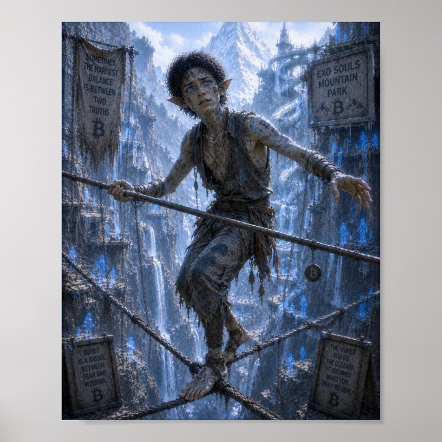 Doubts / Tightrope Walker / Mountains Poster (Front)