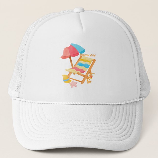 Douceur d'été trucker hat (Front)