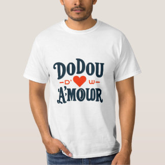 Doudou D’Amour – Heartfelt French-Inspired Design T-Shirt