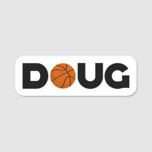 Doug Basketball Name Tag