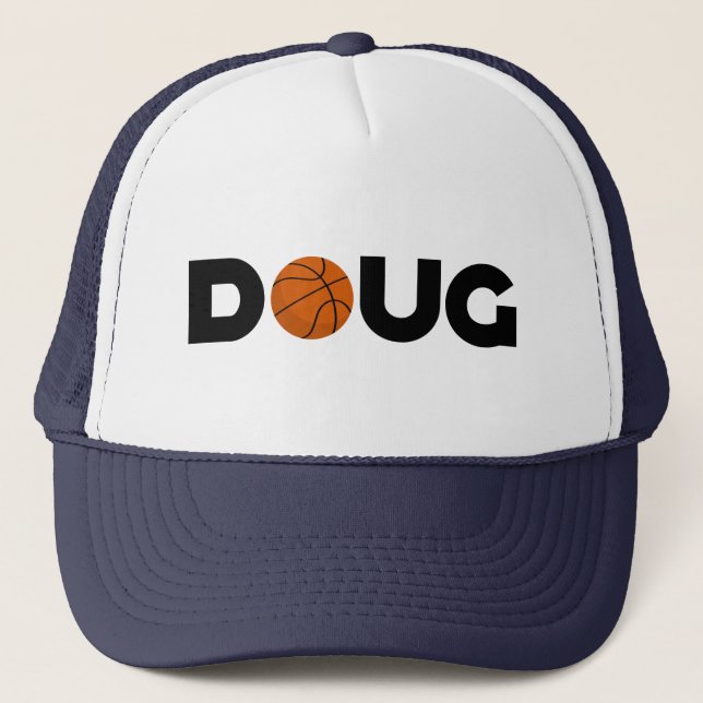 Doug Basketball Trucker Hat (Front)