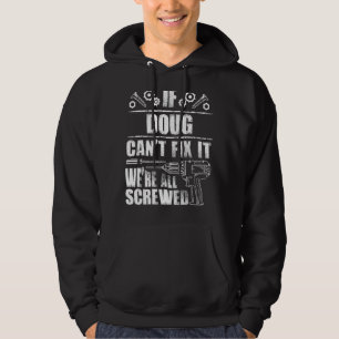 DOUG Gift Name Fix It Funny Birthday Personalised Hoodie